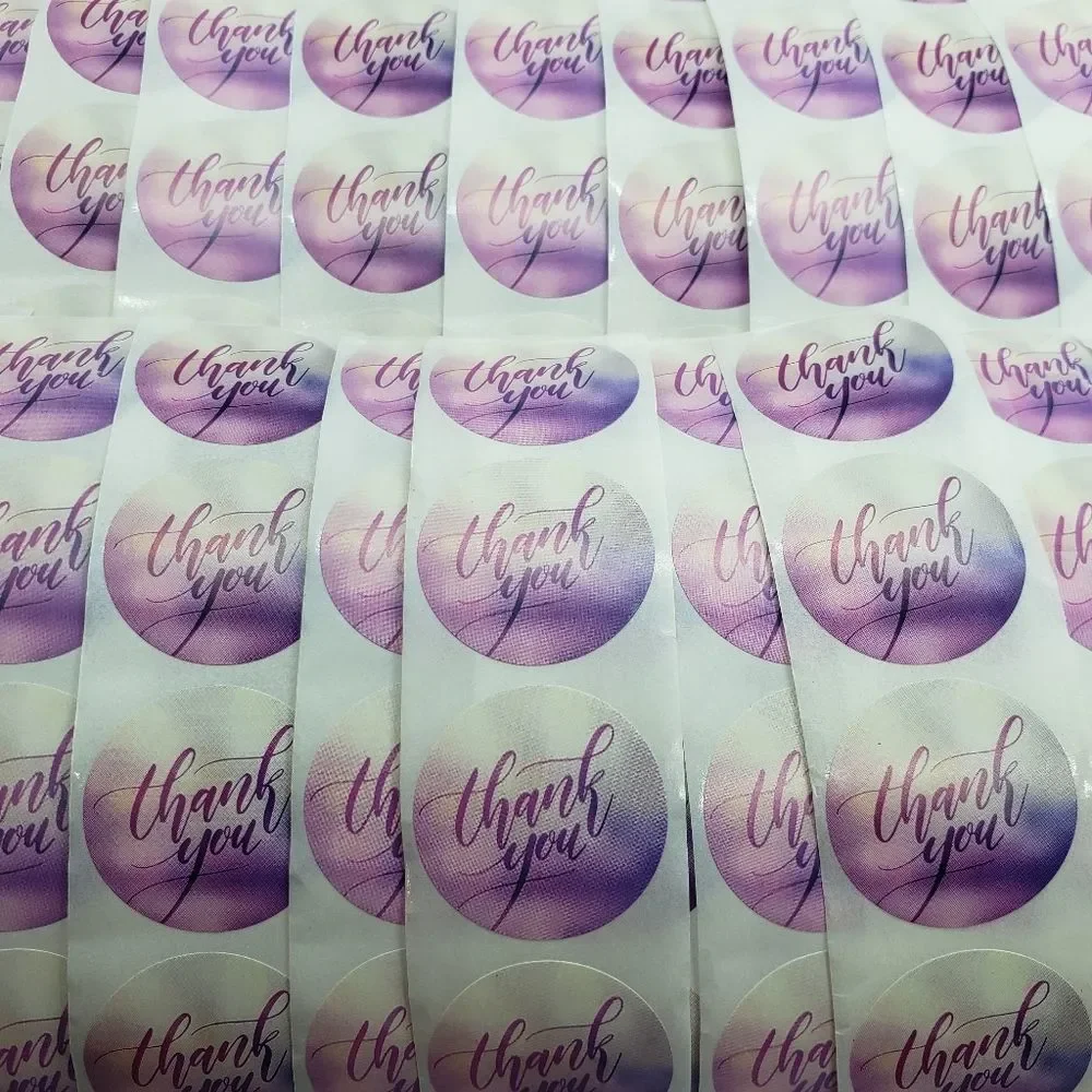 8/$20 100ct Thank You Stickers Round 1